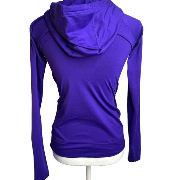 Nike Pro Women’s purple mock neck hoodie Size XS - Picture 3 of 6
